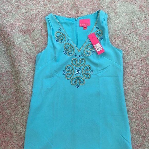 Lilly Pulitzer Dresses & Skirts - Lilly Pulitzer Penelope Shift Blue Ibiza